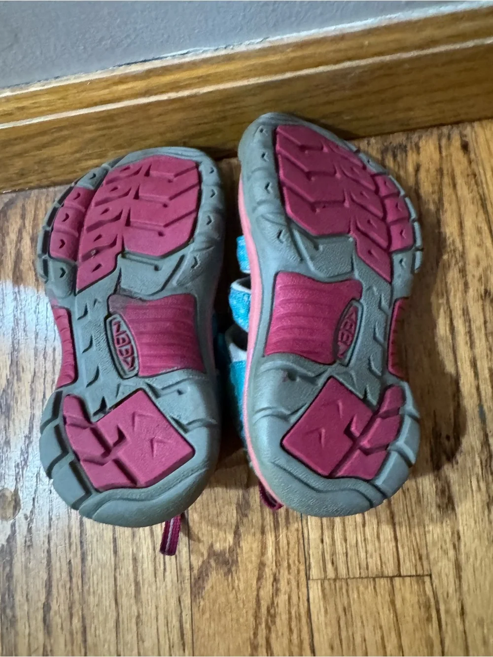 KEEN Teal and Pink Outdoor Closed-Toe Sandals Toddler 11